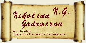 Nikolina Godomirov vizit kartica
